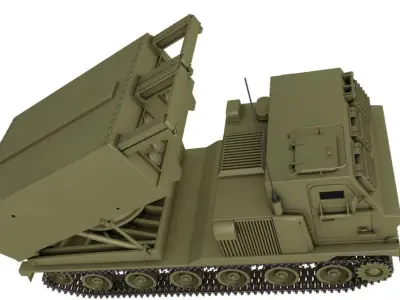 M270 Multiple Launch Rocket System 3D model purchase