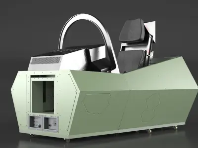 Fighter Cockpit Simulator Generic 3D model