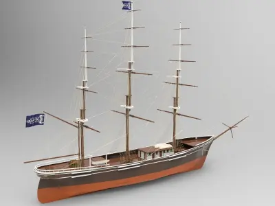 Tall Ship 2 3D model