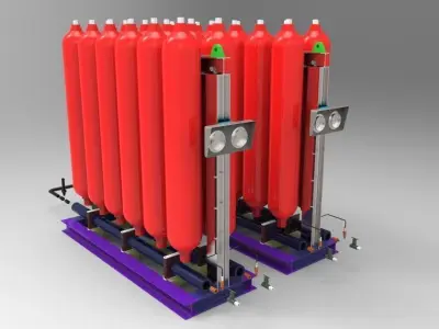 Accumulator Skid Free 3D model