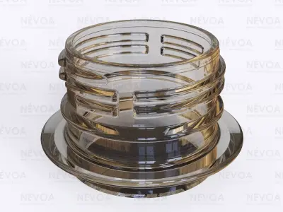 Neck finish - PCO 38 - voluntary standard 38 mm CSD finish 3D model