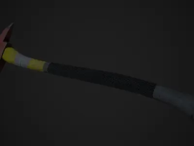 Fire Axe Low-poly 3D model get