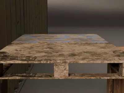 Modular Industrial Crate Pack Low-poly 3D model