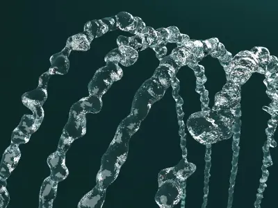 water jets 3D model