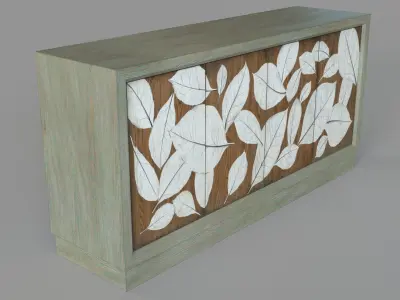 Home Entertainment Media Credenza 3D model