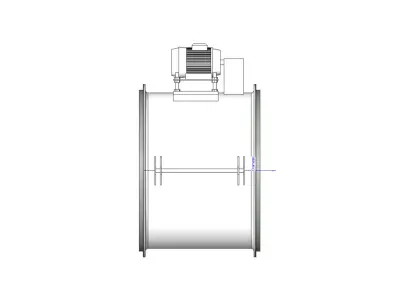 Ventilador Industrial Mecanico - Axial Fan HPX-90-4T-45  3D model