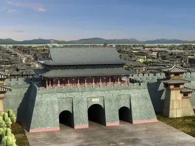 Chinese Ancient City 01 3D model