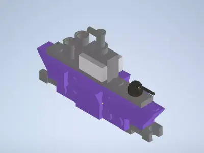 Ship Toy Block 3D model