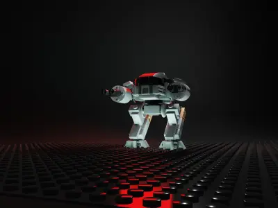 Lego mech fbx Free 3D model
