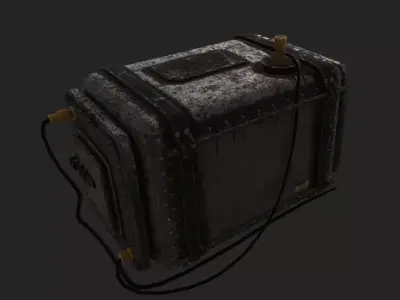 OilRig Machine Low-poly 3D model