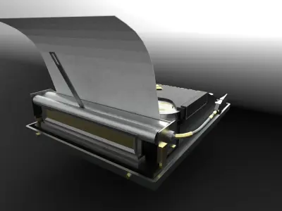 1940s Typewriter Free 3D model
