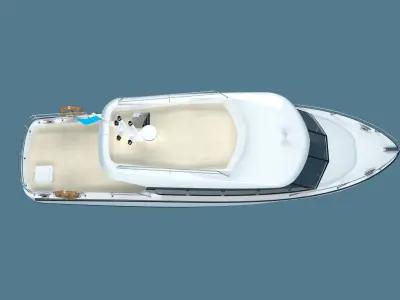 Yacht 16 person 3D model