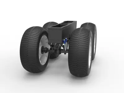 Chassis of vintage monster truck Scale 1 to 25 3D print model purchase