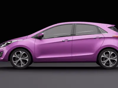 Hyundai i30 Pink 3D model