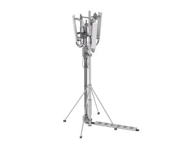 Roof Cell Phone Tower 1 3D model
