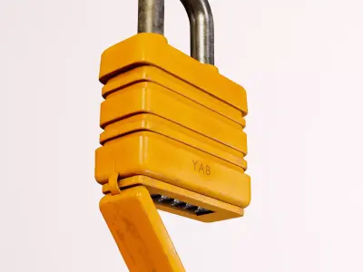 Padlock Low-poly 3D model