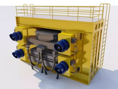 Wet High-Intensity Magnetic 3D Model Separator 3D model