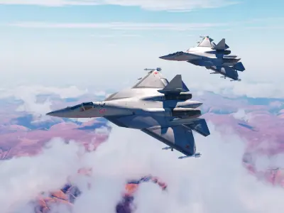 Sukhoi Su-57 3D model 4