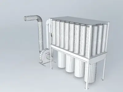 Nestro filter with fan, NSF 4-4-1200 Free 3D model