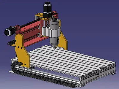CNC engraving machine 3D model