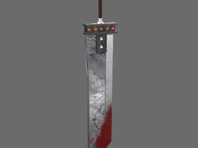 Buster Sword Low-poly 3D model purchase
