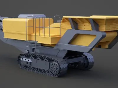 construction machinery 01 3D model