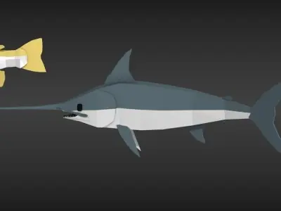 fish pack Low-poly 3D model purchase