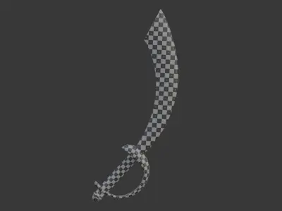 Pirate Sword 3D model get