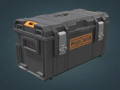 Toolbox tool case Low-poly 3D model