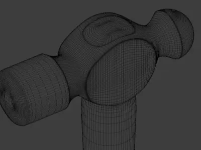 Ball Peen Hammer Free 3D model