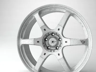 Rays TH3 VR Forged automotive -RIM ONLY- 3D model