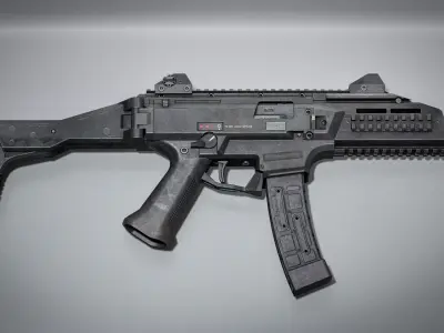 TS Swordfish SMG Low-poly 3D model