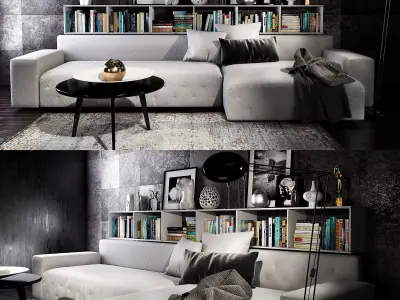 Twils livingroom set 3D model purchase