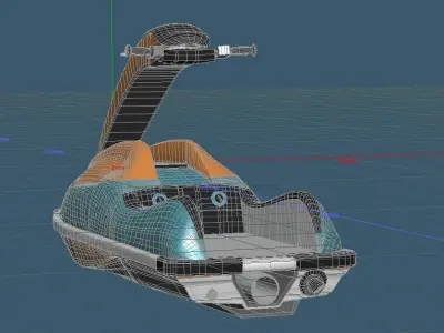 Personal Watercraft Single Type JetSki 3D model