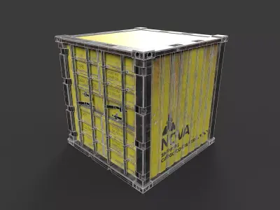Shipping Cargo Containers Low-poly 3D model