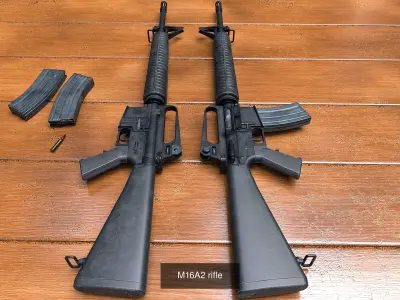 M16 rifles 3D Model Pack