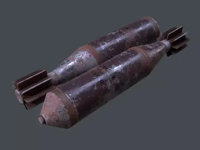 Mortar Projectile 60mm M83 3D model get