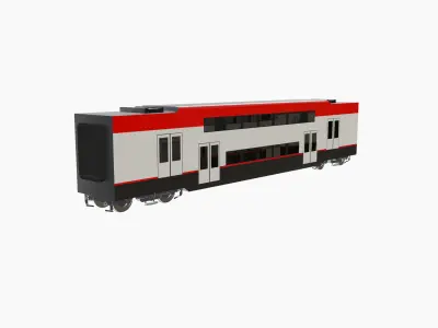 Stadler KISS EMU Caltrain 3D model