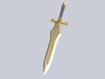 Fantasy dagger Low-poly 3D model