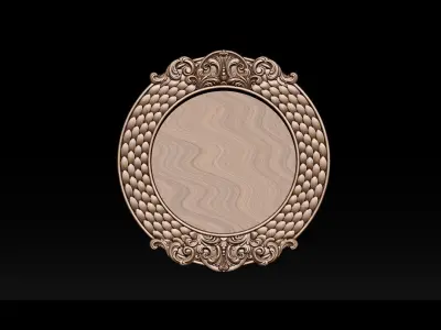 3D Frame - Wood Carving STL Model for CNC Router 3D print model shop