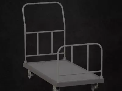 Industrial Trolley Free 3D model