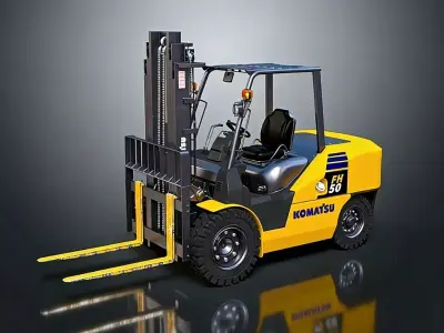 Forklift 3D model by liuluhong - Textured