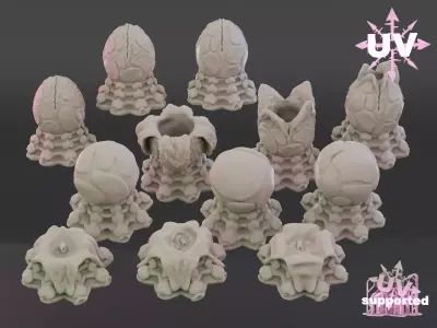 space bugs eggs 3D print model