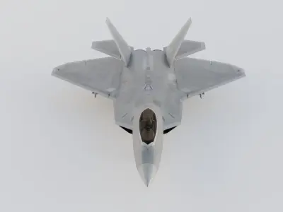 F-22 RAPTOR FIGHTER JET Low-poly 3D model