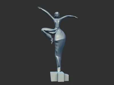 Sculptures Decor Crafts Fat Woman 3D print model