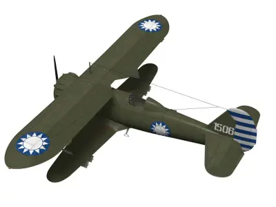 Henschel Hs123 3D model buy