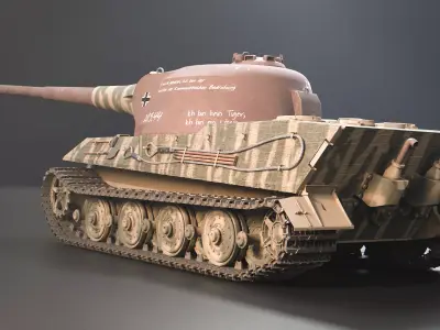 Panzer VII Lowe - WW2 German Heavy Tank 3D model