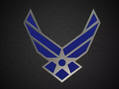 us air force logo 3D model