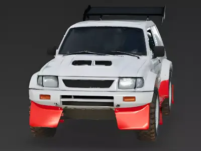Bat-Wing Rally Racer 3D Model Low-poly 3D model