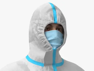  Character in Disposable Protective Clothing for Factories 